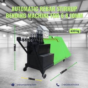 เครื่องดัดเหล็กเส้นอัตโนมัติ Chiho รุ่น CHV-03 6-8-10mm สแตนเลสสามารถโค้งงอได้มากขึ้น30สายพานใหม่เครื่องยนต์ใหม่ - Product Image 3