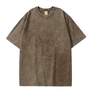 เสื้อเชิ๊ตผู้หญิงลายกรดเสื้อยืดวินเทจเสื้อสตรีทแวร์ไหล่ตก - Product Image 1