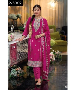 Robe ethnique indienne et pakistanaise moderne de haute qualité Type Lehngha Suit Plus Size Pakistanais Salwar avec Georgette Dupatta Set - Product Image 1