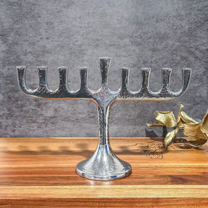 Meilleure vente de bougeoir de Hanukkah fait main en aluminium de la plus haute qualité pour la maison bougeoir décoratif - Product Image 4