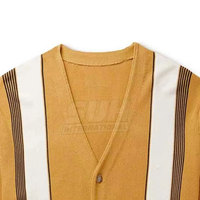 Suéter Cárdigan de Punto Casual para Mujer, 100% Algodón, Transpirable, Cuello en V, Manga Larga, Color Sólido, Sin Cierre, con Logotipo Frontal