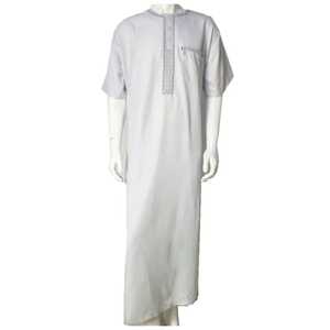 Nouvelle arrivée, thobe de haute qualité et douce pour hommes, manches longues, vêtements musulmans traditionnels avec style saoudien - Product Image 2