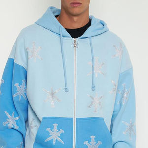 Trajes Deportivos de Moda con Capucha para Hombre, Precio de Fábrica, Tendencia de Invierno, Calidad Premium, Estilo Único, Logotipo Personalizado, Pedrería, 100% Algodón - Product Image 5