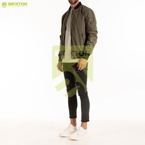 Vestes bomber personnalisées décontractées et sportives 2025, devant uni, écologiques, mode, veste d'hiver personnalisée pour hommes - Product Image 4