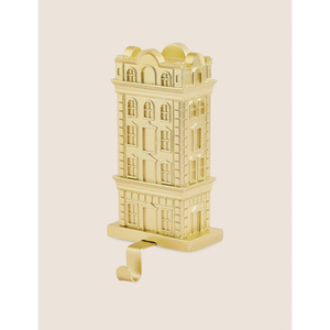 Bâtiment forme porte-bas décoration de fête couleur or debout noël maison fête de fête fourniture de table décor de vacances - Product Image 1