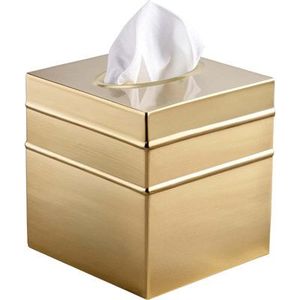 Dernière boîte à mouchoirs en laiton faite à la main couverture prix de gros organisateur décoratif en laiton avec porte-boîte vente - Product Image 2