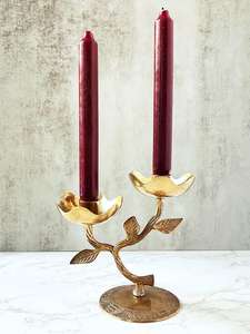 Bougeoir en métal à hauteur réglable en laiton pour la décoration de la maison pour les événements sacrés - Product Image 4