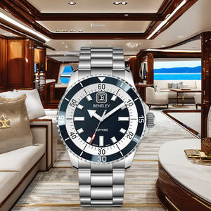 Montre à quartz Moissanite inspirée avec boîtier en acier inoxydable 316L et cadran transparent en cristal de saphir - Product Image 4