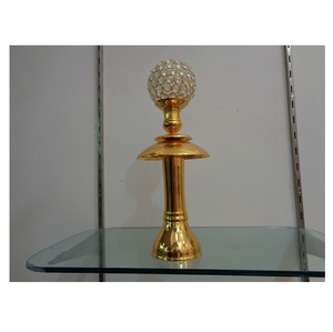 Candelabro alto de aluminio para decoración de fiestas y bodas, Color dorado - Product Image 1