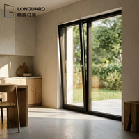 Ventanas Abatibles de Aleación de Aluminio con Doble Acristalamiento, Aislamiento Térmico, Resistentes a Huracanes, Modernas, para Villas y Hoteles, con Vidrio Low-E