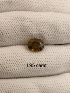 Piedra de corte ovalado de piedra preciosa suelta de esfene de titanita natural para la fabricación de joyas - Product Image 3