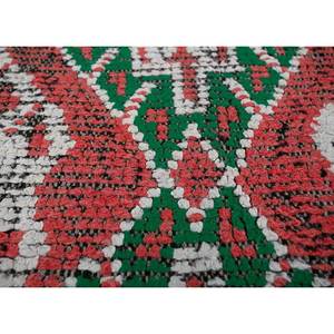 Alfombra de Lana Anudada a Mano Nuray, Diseño Geométrico Rojo Naranja, Kilim Rectangular de 9x12 para Entrada de Casa, Abstracto para Adolescentes, Pae-4565 - Product Image 3