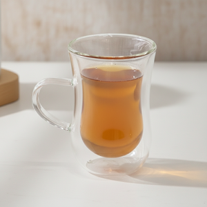 Gobelet en verre borosilicate à double paroi de haute qualité 3306328-0.15, style nordique, résistant à la chaleur, boissons chaudes/froides - Product Image 1