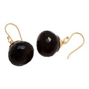 Pendientes en forma de pera de Plata de Ley 925, GEMA de cuarzo ahumado, novedad - Product Image 1