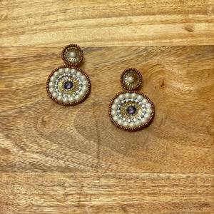 Pendientes de bordado religioso de tendencia Unisex, joyería de fiesta de boda multicolor, regalos populares para costura de mujer - Product Image 5