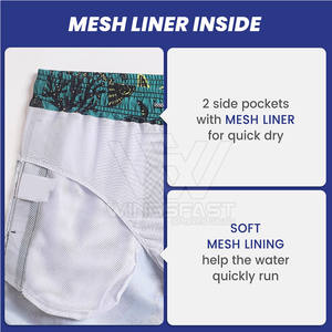 Shorts de bain pour hommes de qualité supérieure au design personnalisé Prix de gros Créez votre propre logo Shorts de bain pour hommes - Product Image 6