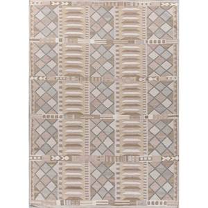 ADWL-13266 Ivory Flat Weave Wool Rugs Geometric Handmade Rectangle Rugs for Home Living Room Bedroom for Teens-for <b>Hallways</b> - Product Image 1
