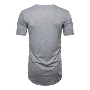 T-shirt tricoté oversize à manches courtes pour homme, col rond, coutures irrégulières, collection automne 2026 - Product Image 3
