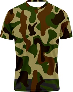 Camisetas de camuflaje de manga corta para hombre de alta calidad, ropa pesada con logotipo personalizado, camisetas ajustadas en blanco al por mayor, ajuste de verano - Product Image 1