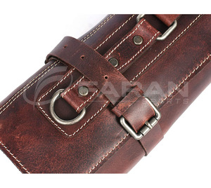 ขายดีมีดเชฟหนังวัวแท้แบบม้วน3มม. กระเป๋ามีดหนังวัวแทนมีลายสลักโลโก้แบบกำหนดเอง - Product Image 3