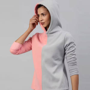 Sudadera con Capucha Corta de Gran Tamaño para Mujer, Estilo Hip Hop, con Etiqueta Personalizada, Bordado e Impresión de Alta Calidad - Product Image 2