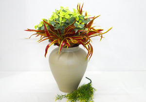 Motif martelé vente chaude enduit de poudre couleur Antique en aluminium nickelé Vase à fleurs Vase de Style Premium pour la maison de luxe - Product Image 5