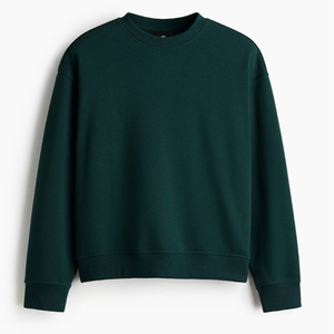 Sweat-shirt en coton épais de qualité supérieure, col rond, streetwear, pull-over, tissu doux 100% coton, uni, décontracté, personnalisable - Product Image 1