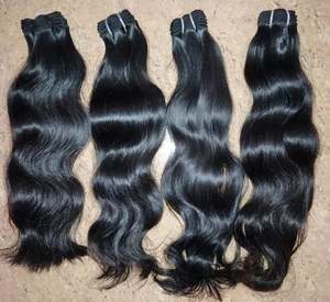 Proveedor crudo Temple Virgin Natural Wave Indian Remy Hair Color Bundle Cutícula alineada Cabello humano - Product Image 4
