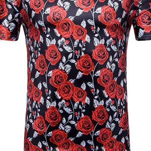 100% Cotton Men's Loose Fit Breathable Casual <b>Half</b> <b>Sleeve</b> Sublimation Custom Printed <b>T</b>-<b>Shirt</b> with Drop Shoulder OEM Service - Product Image 6