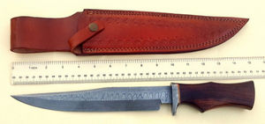 Cuchillo Bowie de Caza de Acero Inoxidable Personalizado de Alta Calidad Hecho a Mano, Otro Mango, Borde Dentado, Garantía de 3 Años, Grado OEM - Product Image 5