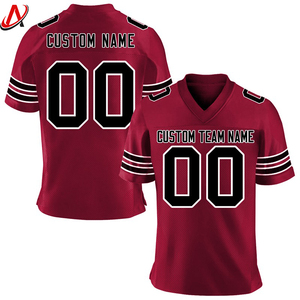 Camiseta de fútbol de alta calidad con estampado azul con blanco, venta al por mayor, ropa de fútbol americano personalizada, camiseta de ropa de fútbol - Product Image 2