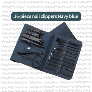 ชุดกรรไกรทำเล็บมือเล็บเท้า6ชิ้นที่ตะไบเล็บหนังกำพร้าที่ตัดเล็บเครื่องมือกำจัดจุดที่เล็บกรรไกรเล็มคิ้ว - Product Image 3