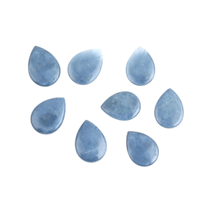 Cuarzo Azul Peruano Natural de Calidad Superior, Forma de Pera de 10x14 mm, Piedras Preciosas Sueltas en Forma de Briolette para la Fabricación de Joyas - Product Image 1