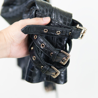 Jaket Kulit Wanita Koleksi Mode 2025 OEM Gaya Slim Fit untuk Merek Pribadi