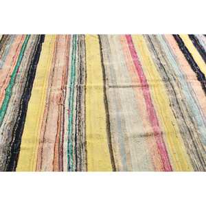 พรมตุรกีโบราณแบบทันสมัยขนาด7.3X10.4ฟุตลายเย็บปะสีเบจสำหรับห้องนั่งเล่นห้องนอนยางหนา10มม. สำหรับวัยรุ่น - Product Image 5