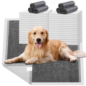 Tapis d'apprentissage personnalisés en charbon de bambou pour chiens et chiots, tapis absorbants pour l'apprentissage de la propreté des chiots - Product Image 1