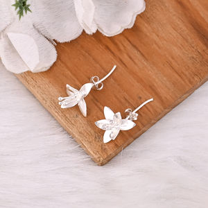 Pendientes de Plata de Ley 925 con Estilo Vintage Elegante, Regalos de Boda, Joyería de Diseño, Pendientes Florales - Product Image 4