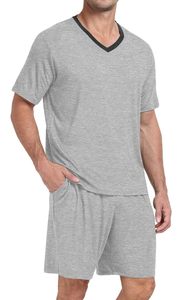 Conjunto de camisa y pantalones cortos informales de verano de 2 piezas para hombre de alta calidad poliéster transpirable/algodón personalizable - Product Image 2