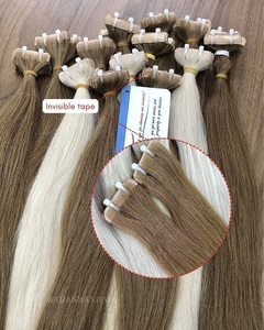 Extensiones de Cabello Liso Adhesivas de Venta Caliente, Sin Enredos, Sin Caída, Muchos Colores, Cabello Humano Vietnamita 100%, Precio al por Mayor - Product Image 2