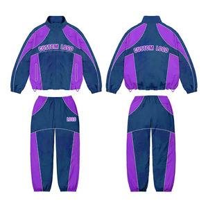 Survêtement surdimensionné en nylon 2 pièces, ensemble de jogging personnalisé, coupe ajustée, coupe-vent en nylon pour hommes, survêtement grande taille à vendre, nouveauté - Product Image 1