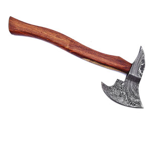 Tomahawks de acero de Damasco industrial por encargo, mango de madera de fácil agarre, fabricación directa de fábrica, precio bajo, embalaje personalizado - Product Image 1