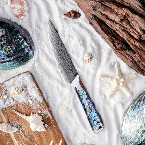 Trancheuse à viande en acier damas personnalisée de haute qualité meilleure poignée couteau de cuisine japonais avec service OEM ODM vente en gros - Product Image 5