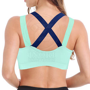 Sujetador Deportivo de Gran Soporte para Mujer, Talla Grande, Logotipo Frontal, Secado Rápido, Transpirable, Top Deportivo para Fitness - Product Image 2
