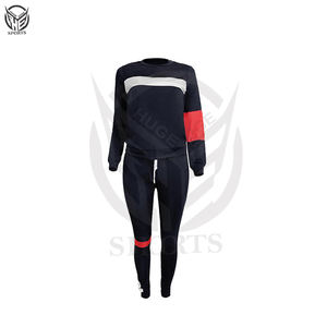 Conjunto de chándal de 2 piezas con capucha y pantalones para mujer, conjunto de chándal para mujer, con logotipo personalizado, al por mayor, 2025 - Product Image 2