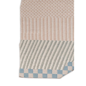 Alfombras de Lana Tejidas a Mano en Color Marfil con Diseño Geométrico de Cuadros para el Hogar, Rectangulares de 9x12, con Diseño de Diamantes para Pasillo, Sala de Estar y Dormitorio - ADWP-13084 - Product Image 4