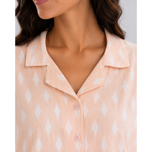 Conjunto de Pijama de Algodón Peinado de Doble Capa Premium, Ropa de Dormir Suave para Verano - Product Image 2