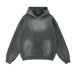 Hoodies Oversize Tendance 2026 Effet Délavé 100% Coton Haute Qualité GSM – Pulls à Capuche Décontractés Unisexe - Product Image 1