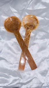 Cuillère en résine au design unique, taille personnalisée disponible, la cuillère en résine convient à la mise en place de festivals, durable et lavable - Product Image 5