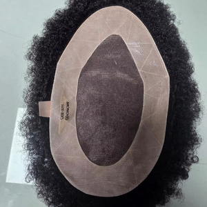 Perruque Toupet en Cheveux du Bangladesh Mono Curly Yaki Style pour Prothèses Indiennes et Afro - Product Image 1