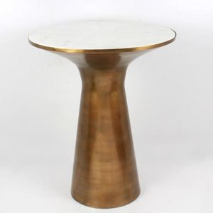 Frais arrivée sur mesure métal décoratif fer meubles finition cuivre vieilli Table d'appoint Logo thème pour cadeau bas prix vente - Product Image 5